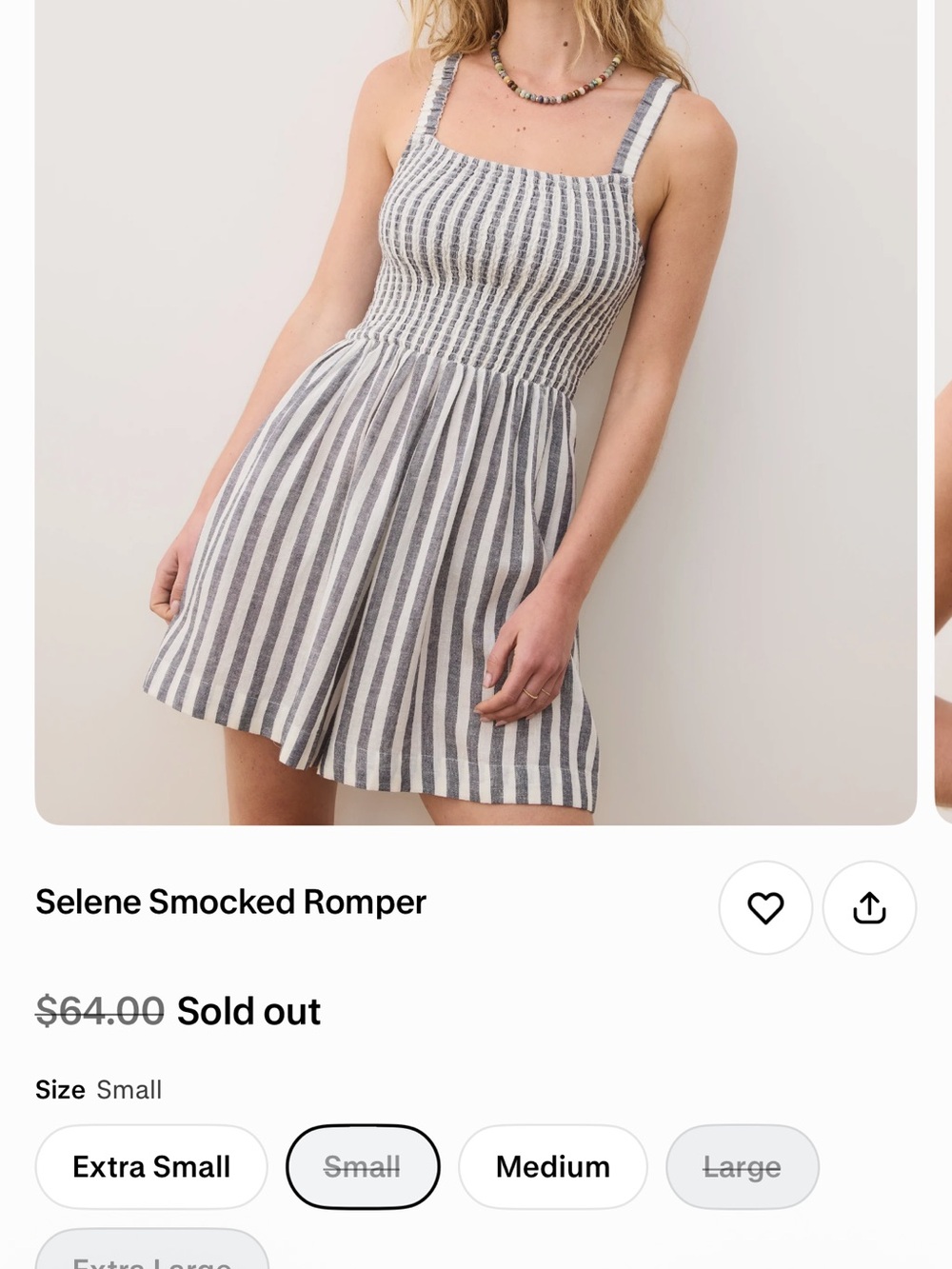 Women’s Marine Layer romper NWT
